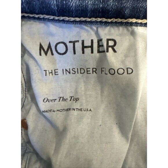 Mother Denim The Insider Flood Over the Top Size 30 Blue Jeans Boot Cut Stretchy - Picture 7 of 15